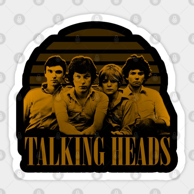 Talking Heads Retro Sticker by Nwebube parody design